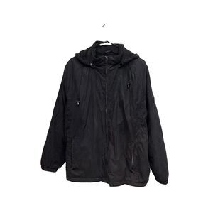 ZeroXposur Coat Women XL Black Full Zip Pockets Puffer Removable Hood Lined